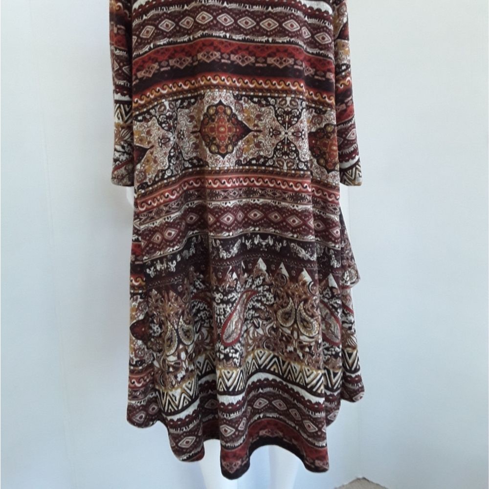 Giddy Up Glamour Hi-Low Open Front Cardigan Sz L — image 5 of 8